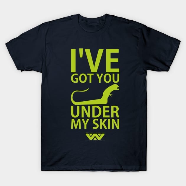 Under my skin green T-Shirt by LordDanix